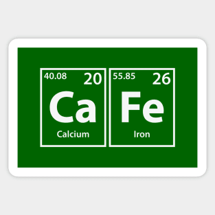 Cafe (Ca-Fe) Periodic Elements Spelling Sticker